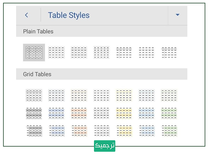 insert در ورد موبایل