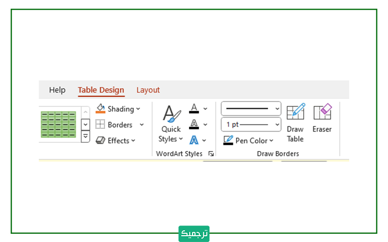 ایجاد جدول در پاورپوینت