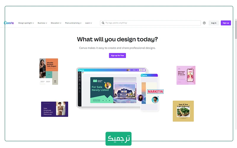 سایت Canva مانند نرم‌افزارهای ویرایش عکس، دارای ابزار ویرایش مانند تنظیم رنگ، چرخاندن، برش و ... است.