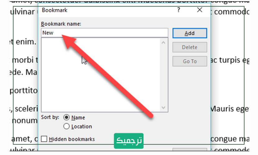 انتخاب گزینه لینک و Insert link پنجره‌ای باز می‌شود