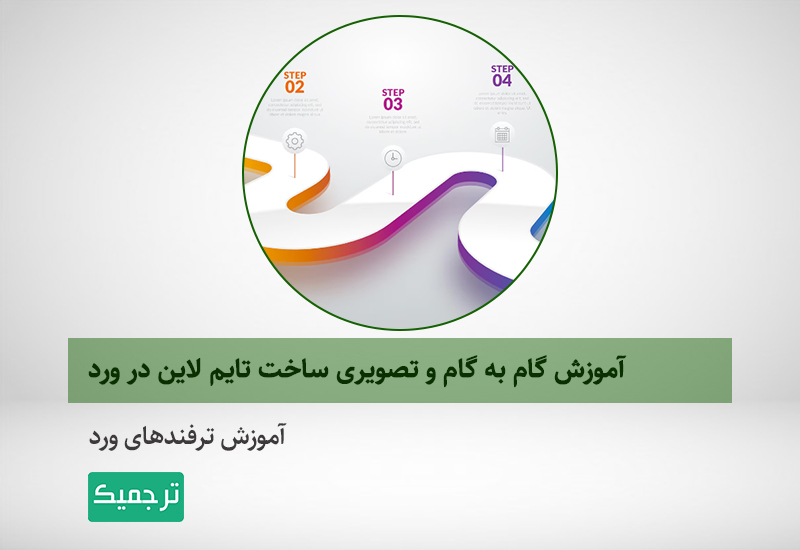 آموزش ساخت تایم لاین در ورد