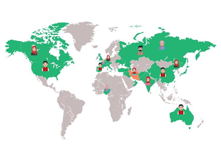 مترجمان تخصصی در ۳۰ کشور جهان