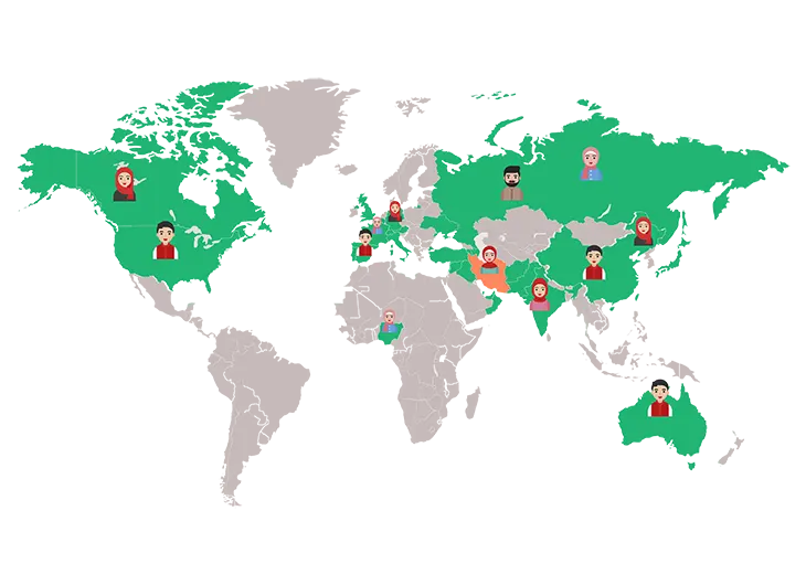 مترجمان تخصصی در ۳۰ کشور جهان